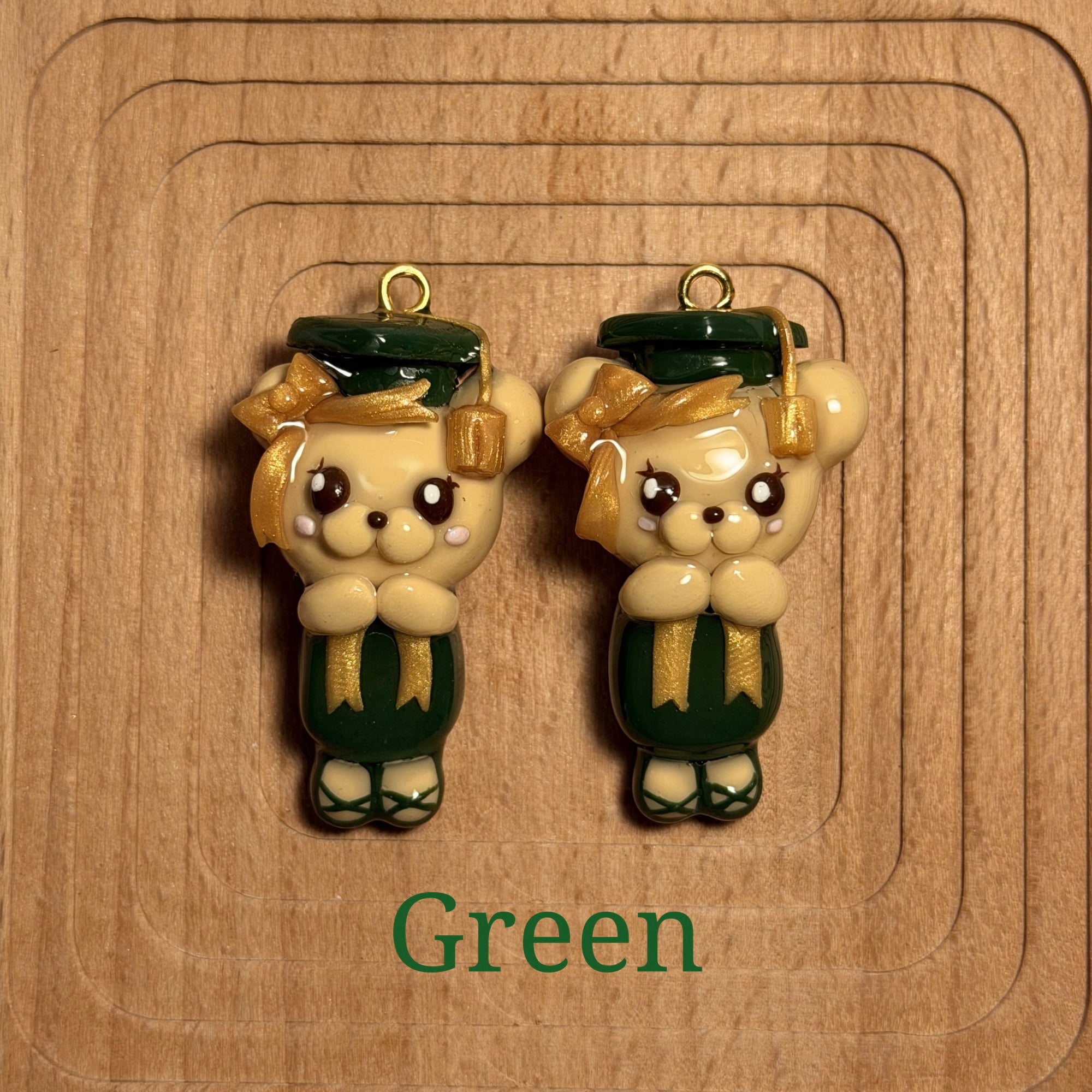 Handmade Graduation Bear Keychains