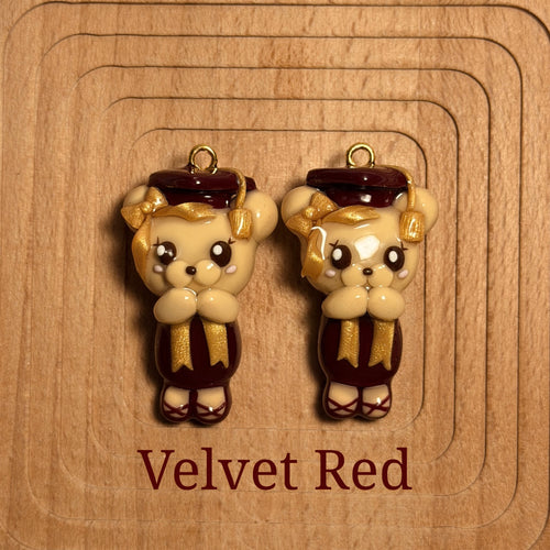 Handmade Graduation Bear Keychains