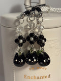 Luna, the Black Siberian Cat. Handmade Clay Keychain