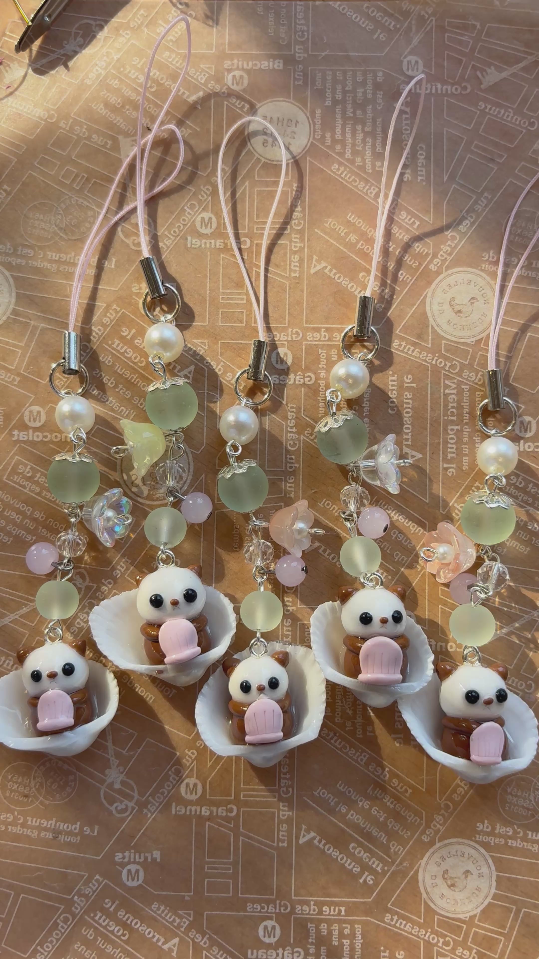 Kawaii Otter Phone Charm